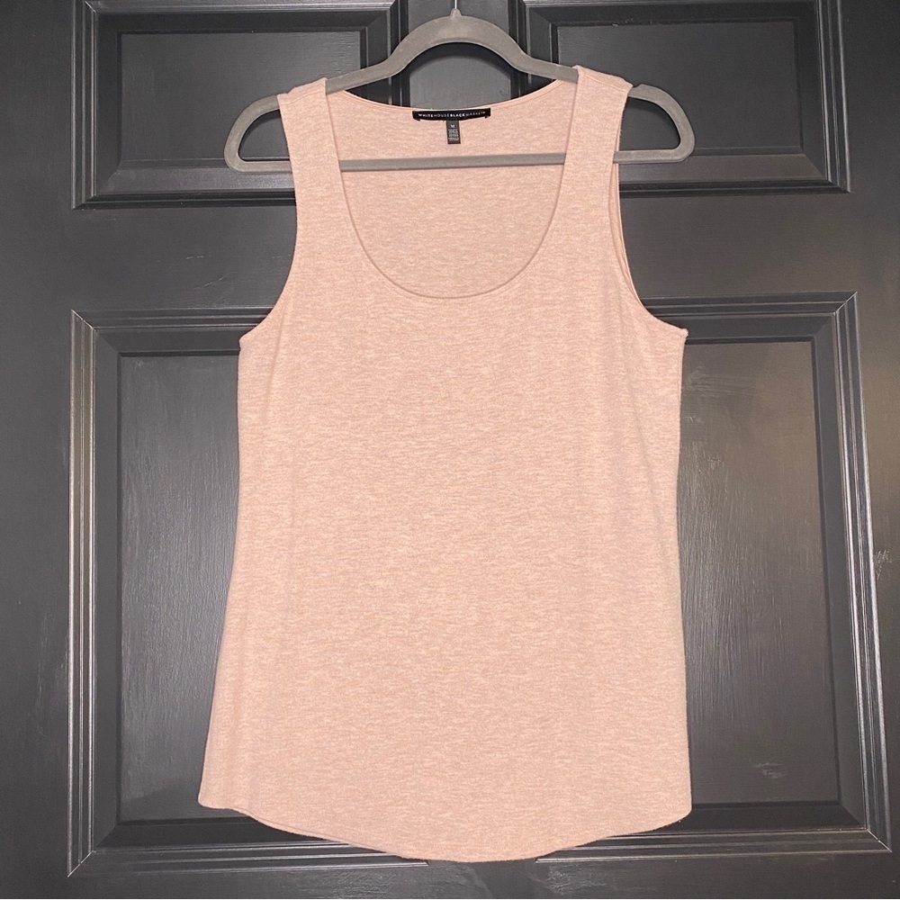 White House Black Market Pink Soft Knit Sleeveless Top Size Medium